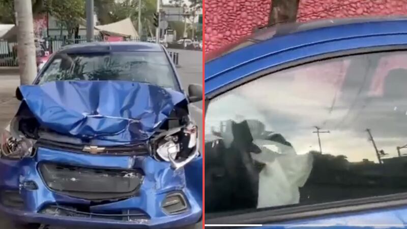 Conductor choca y abandona su vehículo destruido en Tlalpan