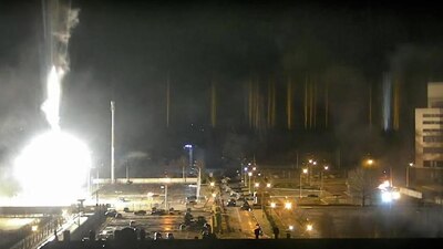 La central nuclear de Zaporizhzhia, en Enerhodar es la más grande de Europa.