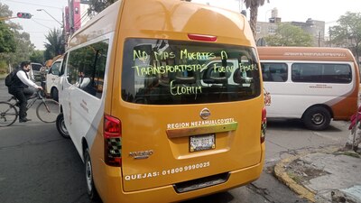 Los transportistas bloquearon diferentes vialidades de CDMX y Edomex