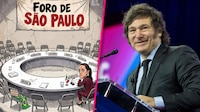 ¿Se burla de Sheinbaum? Milei comparte cartón sobre la reducción de la izquierda en Latinoamérica