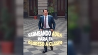 ¿Anda farmeando aura? Mario Delgado se suma a la tendencia viral ante regreso a clases