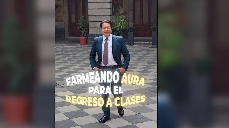 ¿Anda farmeando aura? Mario Delgado se suma a la tendencia viral ante regreso a clases
