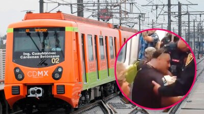 El hombre y su perrito fueron desalojados de las instalaciones del Metro