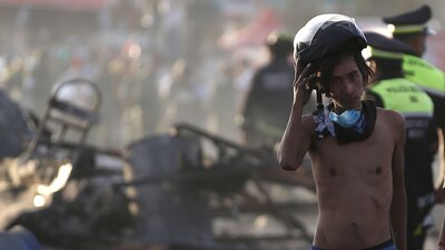 La explosión dejó en ruinas la zona