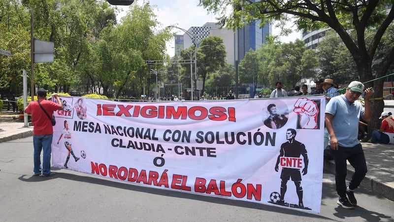CNTE buscará manifestarse pacíficamente frente al Estadio CDMX durante la inauguración del Mundial