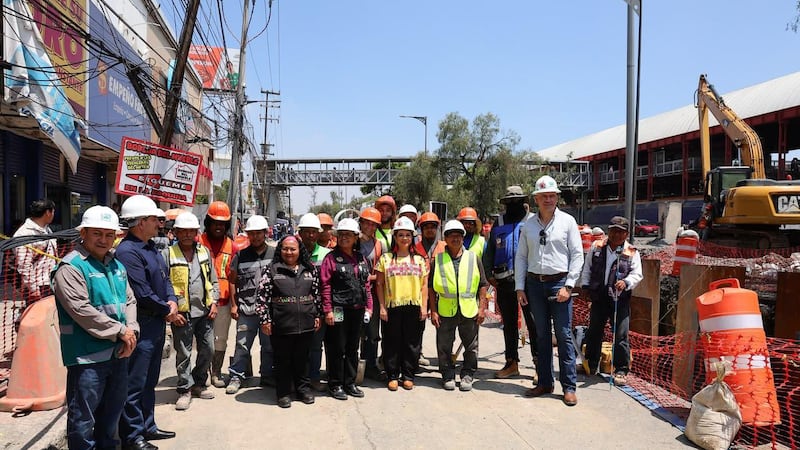 Estas son las obras que construye Brugada para frenar las inundaciones en Iztapalapa