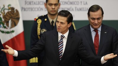 El presidente durante uno de sus mensajes