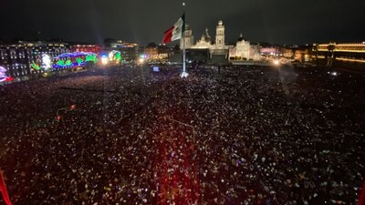 El concierto reunió a más 280 mil personas en todo el centro histórico de la CDMX