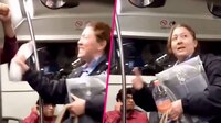 VIDEO: Mujer agrede a ‘botellazos’ a pasajero en el transporte público y la apodan ‘Lady Herpes’