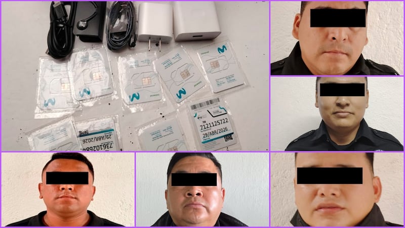 Detienen a 5 custodios con artículos para extorsionar y drogas en cárcel de Morelos