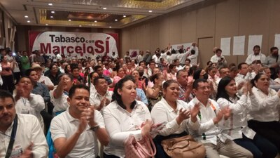 La agrupación busca impulsar al canciller Marcelo Ebrard en el sur de México