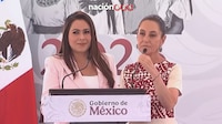 Abuchean a gobernadora de Aguascalientes en evento público... Sheinbaum la defiende