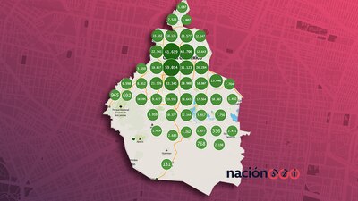 El gobierno publicó un mapa con las carpetas de investigación que se abren por cada delito