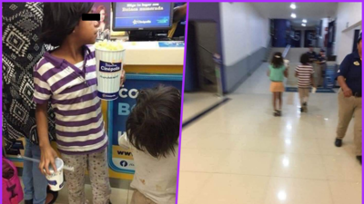 Guardias intentaron correr a los pequeños del establecimiento