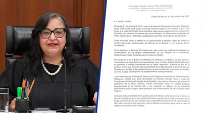 Rechazó acudir a dialogar al Senado por los fideicomisos