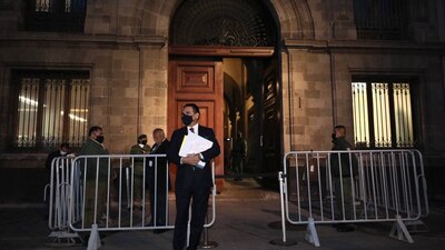 El gobernador saliente de Michoacán acudió a Palacio Nacional este  de 29 de junio