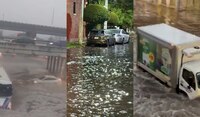 Fuertes lluvias azotan la CDMX y Edomex; autos quedan debajo del agua
