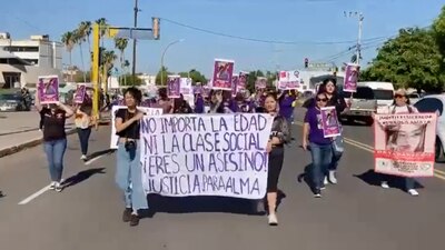 La marcha partió de Palacio Municipal a la Fiscalía