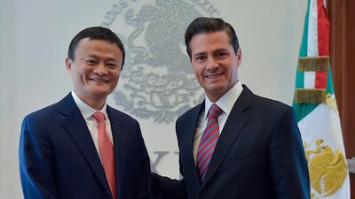 El hombre más rico de China, Jack Ma, visitó al presidente Enrique Peña Nieto