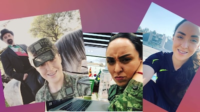 La soldado Alexa Bueno se encarga de difundir las diferentes actividades de la Sedena