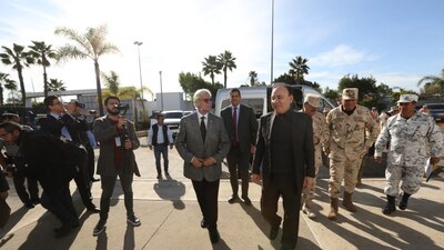 Jaime Bonilla y Alfonso Durazo inauguraron un cuartel de la Guardia Naccional