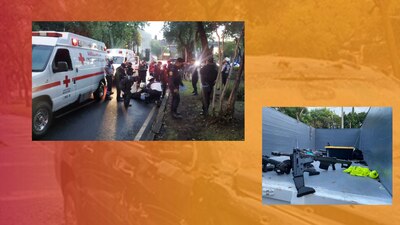 El secretario de Seguridad atribuyó el atentado al CJNG