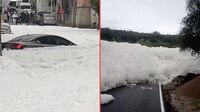 ¿Por qué se forma espuma tras el desborde de un río de aguas negras?