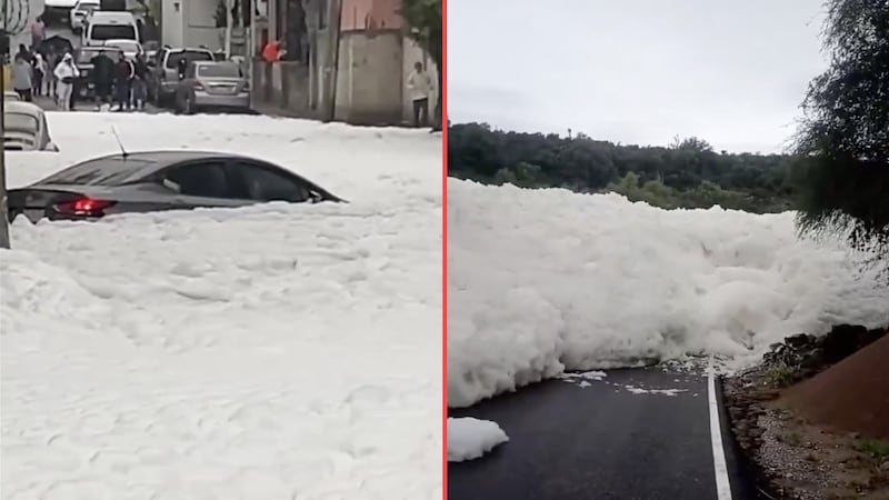 ¿Por qué se forma espuma tras el desborde de un río de aguas negras?
