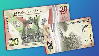En el nuevo billete aparece la entrada del Ejército Trigarante y el ecosistema de manglares