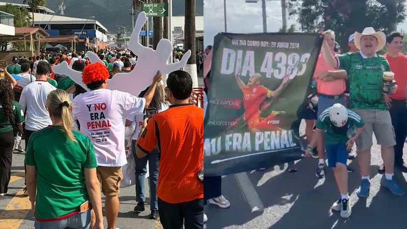 VIDEO: En Monterrey, Mexicanos reciben a Países Bajos al grito de ‘No era penal’