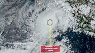 Durante las siguientes 12 horas sus bandas nubosas continuarán afectando Los Cabos y La Paz