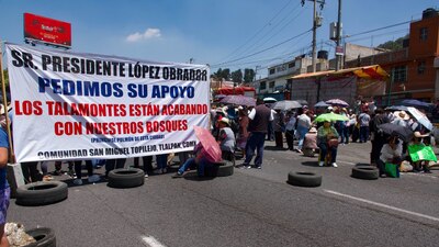 Los manifestantes tomaron la vialidad durante al menos 5 horas