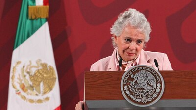 La titular de la Segob aclaró sus comentarios sobre las gotas de nanomoléculas de cítricos