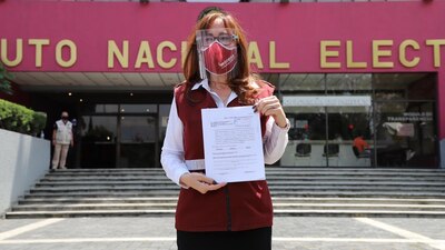 Yeidckol Polevnsky también compitió por la dirigencia de Morena