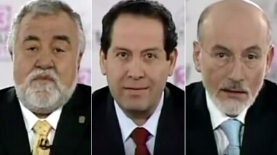 Alejandro Encinas, Eruviel Ávila y Francisco Bravo Mena debatieron en junio de 2011