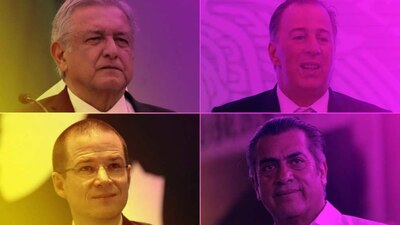 AMLO, Meade, Anaya y 'El Bronco' aspiran a la Presidencia