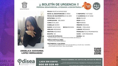 Angélica habrá sido engañada para salir de su domicilio por personas que la contactaron en videojuego