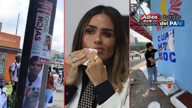 Acusan a Alessandra Rojo por supuesta propaganda en la Cuauhtémoc; ella defiende pintas institucionales