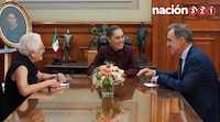 Sheinbaum recibe en Palacio Nacional al historiador Niall Ferguson