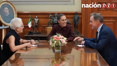 En Palacio Nacional, recibí al historiador especialista en economía, Niall Ferguson.