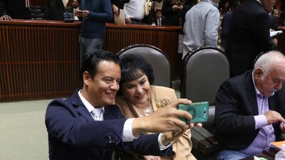 Legisladores durante una sesión de la Cámara de Diputados