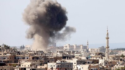 Un ataque aéreo ocurrió este martes en la ciudad siria de Daraa