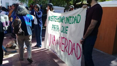 Miroslava fue asesinada afuera de su casa. Compañeros y familiares le hicieron un homenaje