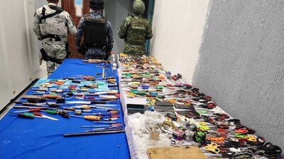 También encontraron pipas y puntas hechizas