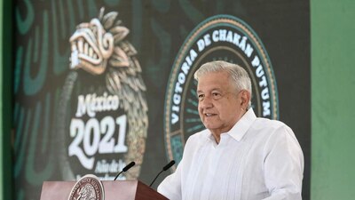 El presidente fue cuestionado sobre las vacunas Sputnik falsas que supuestamente se aplicaron en Campeche