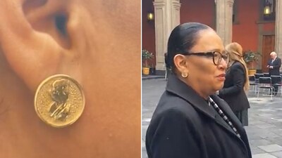 La funcionaria bromeó cuando le dijeron que están a la moda