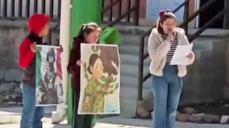 VIDEO: Emotivo homenaje de una primaria a agentes caídos durante operativo contra ‘El Mencho’