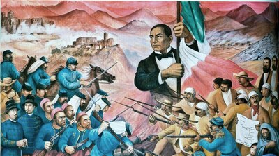 El mural "Juárez, símbolo de la República", del mexicano Antonio González Orozco
