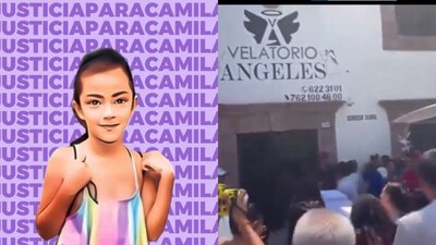 Vecinos y familiares de la menor acudieron a darle el último adiós a la niña asesinada