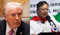 ¡Encontronazo! Trump llama “líder de drogas” a Gustavo Petro... le responden